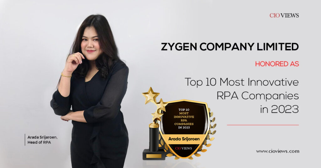 ZyGen was awarded Top 10 Most Innovative RPA Companies in 2023
