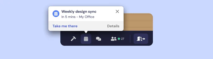 Gather Productivity Tools - Outlook Calendar