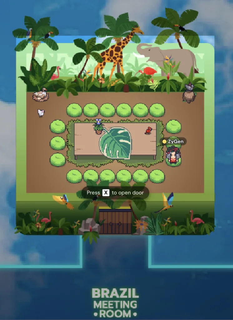 Gather Town Room