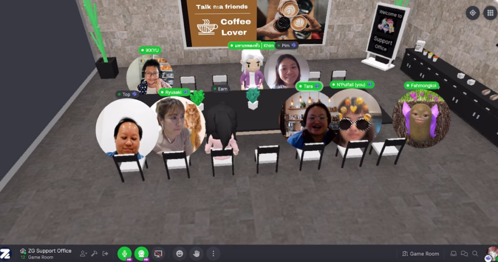 Talk กะ Friends on SpotVirtual Platform