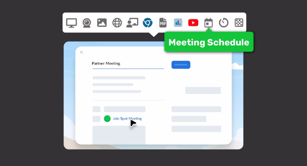 Spot Virtual Space - Schedule