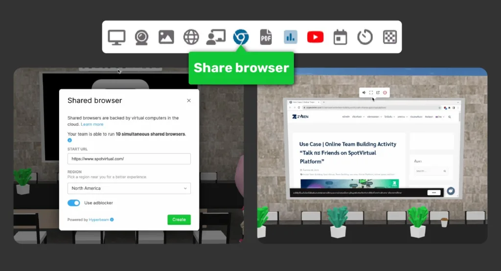 Spot Virtual Space - Browser