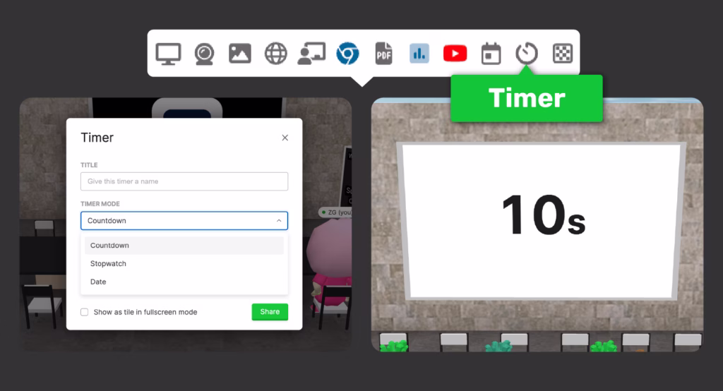 Spot Virtual Space - Timer