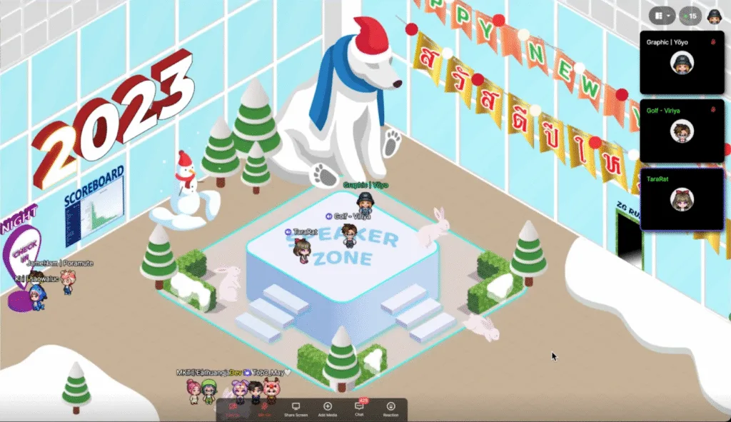 Online Christmas on Virtual Platform