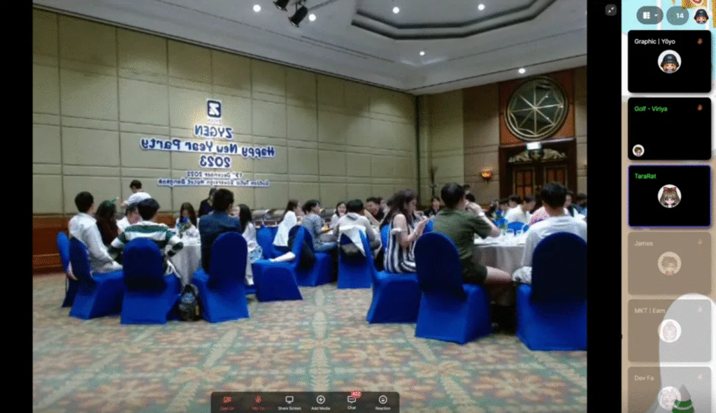 New Year Activity on Virtual Space