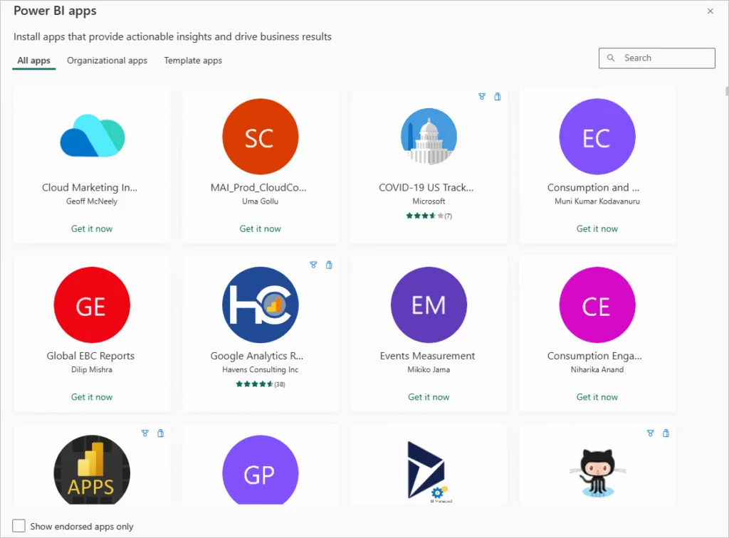Power BI Apps