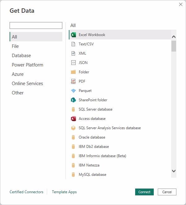 Power BI - Get Data