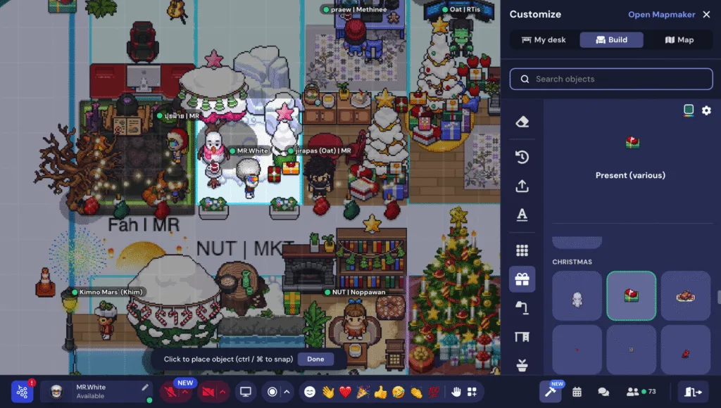 Create Virtual Wishing Card on Gather Town