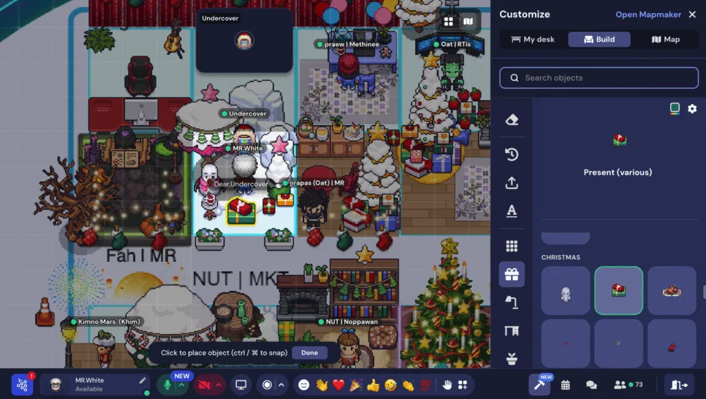 Create Virtual Wishing Card on Gather Town