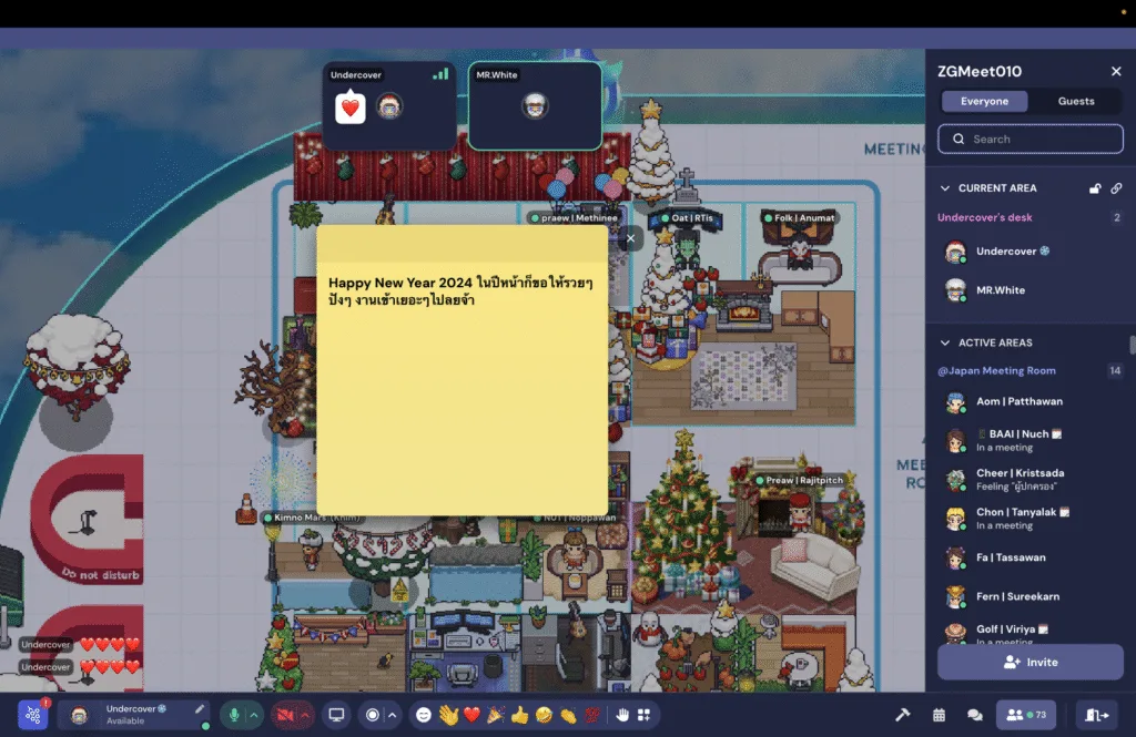 Create Virtual Wishing Card on Gather Town