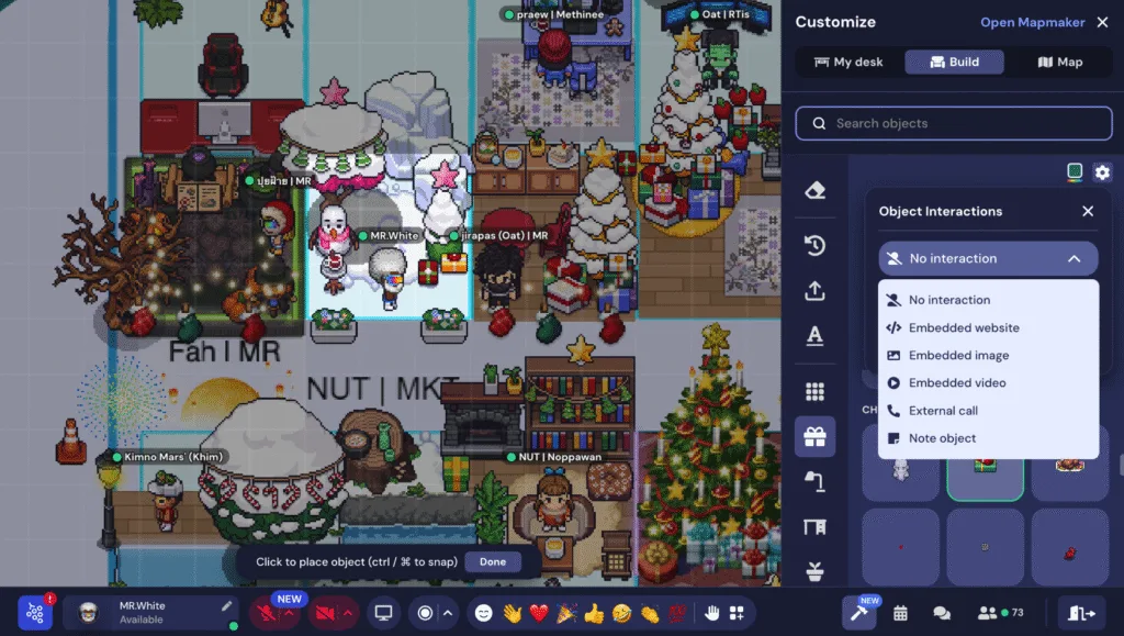 Create Virtual Wishing Card on Gather Town