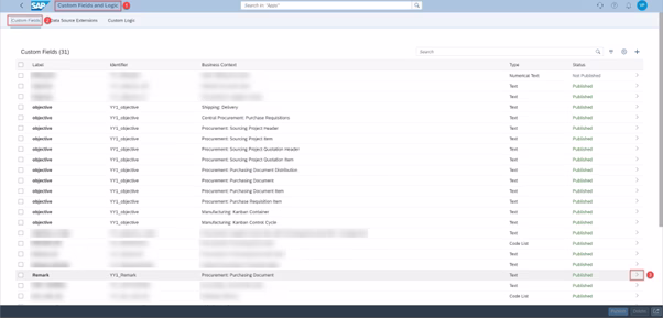 SAP S/4HANA Cloud Key User Extensibility - Custom Field