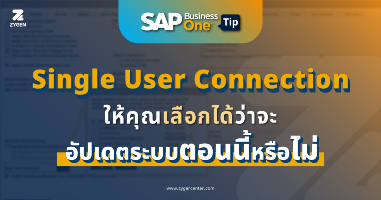SAP B1 - Single User Connection