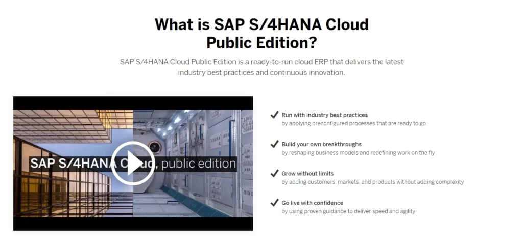SAP S/4HANA Cloud Public Edition