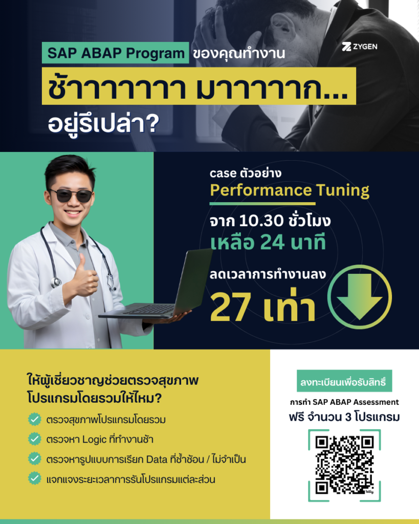Special Offer! Assessment for ABAP Performance Tuning​