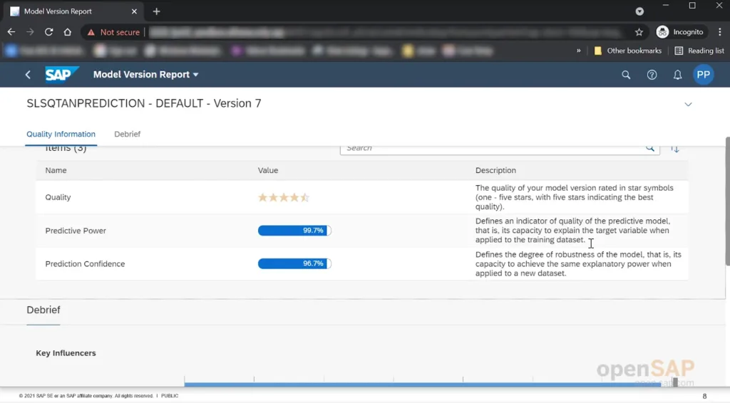 SAP Analytics Cloud In-App Analytics and ML