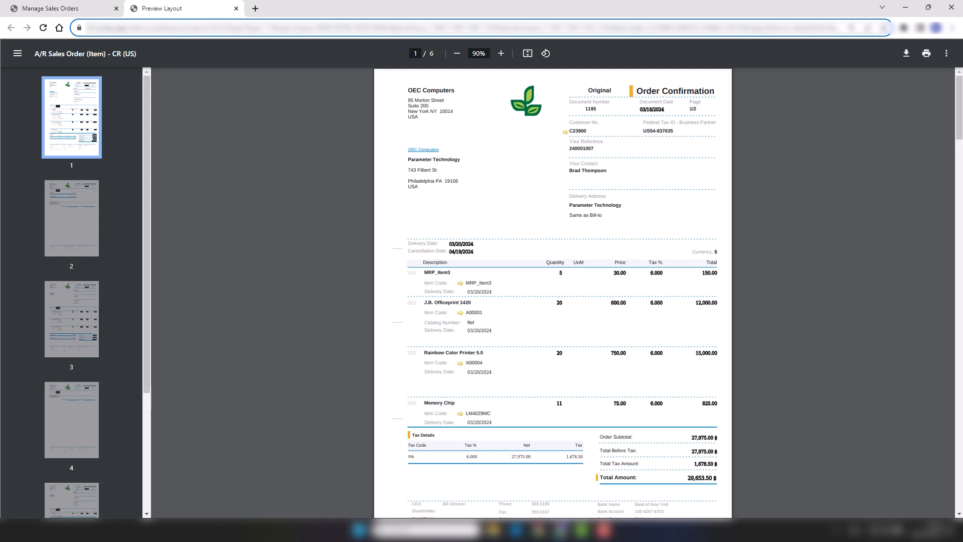sap-b1-o2c-ar-sales-order