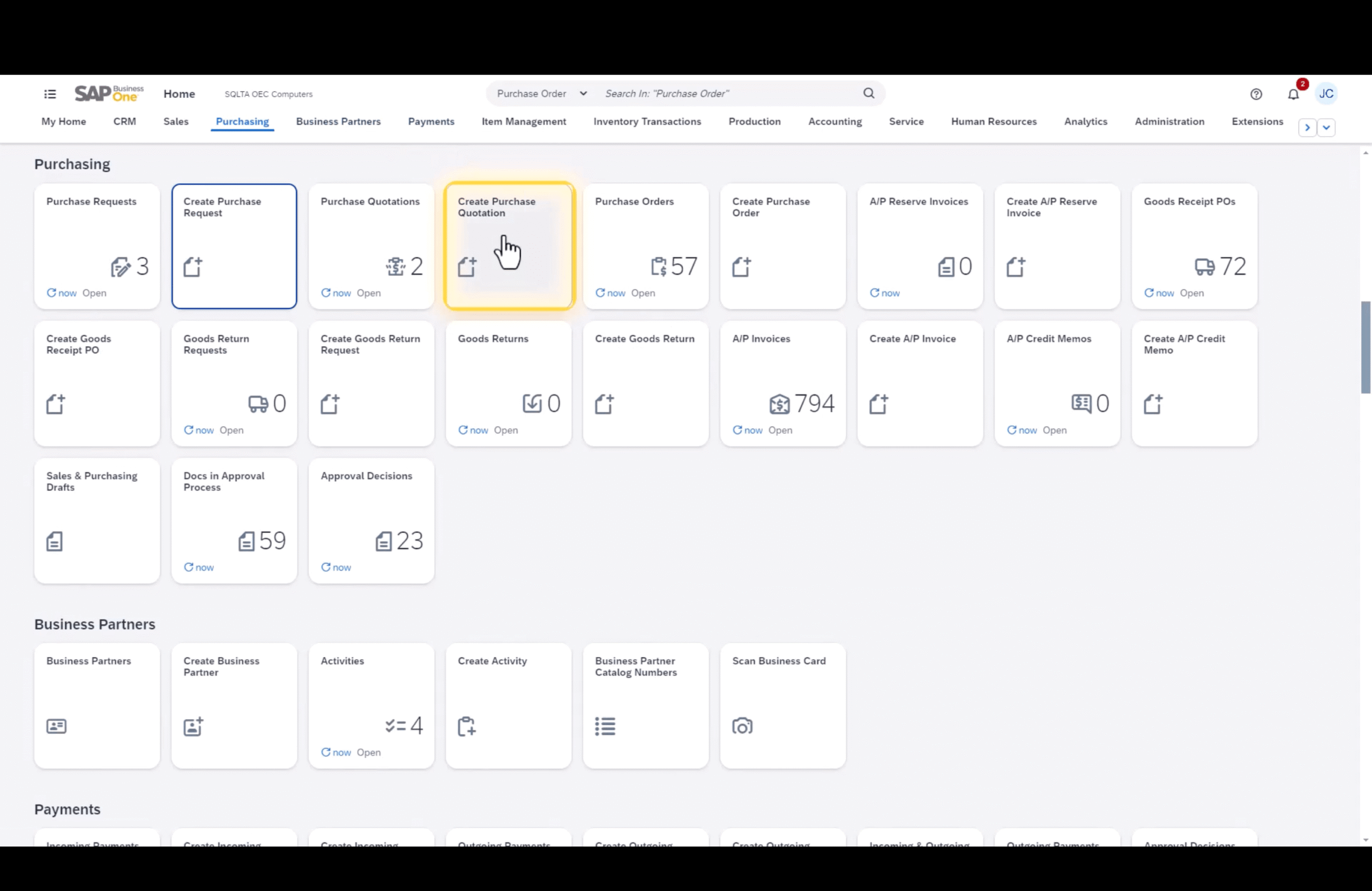 sap-b1-p2p-create-pq