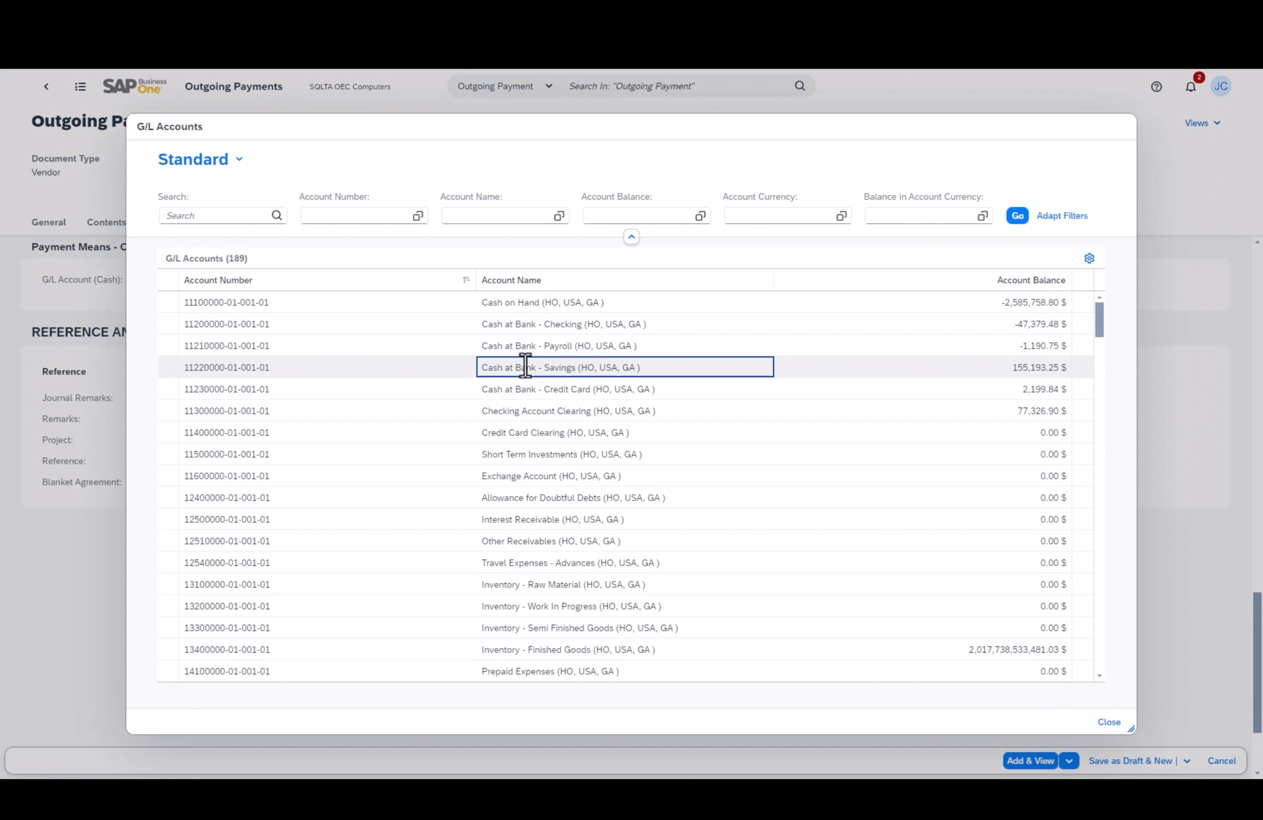sap-b1-p2p-gl-accounts